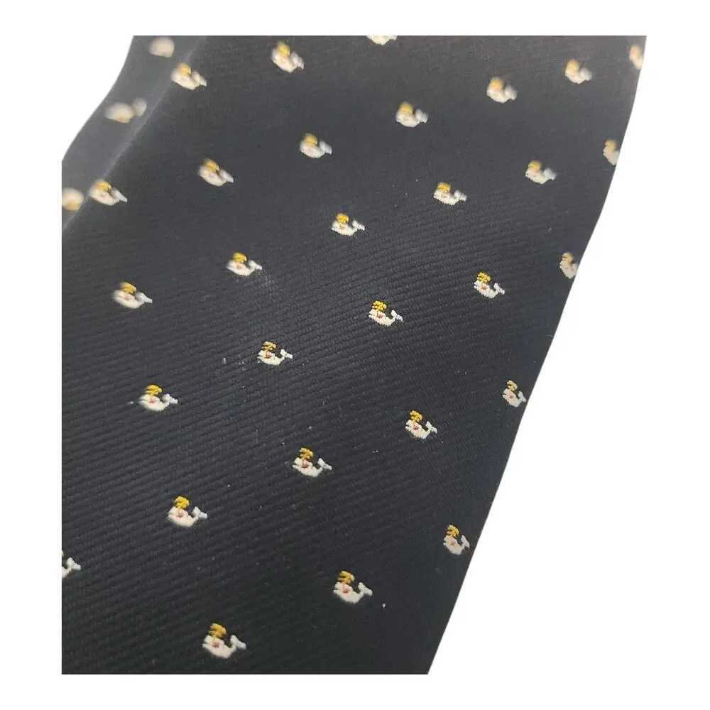 Mystic Stores Tie Mens Blue Duck Print Polyester Novelty Classic Necktie